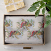 Papier Mousseline Belle illustration Vintage d'oiseaux Découpage (Cadeau)