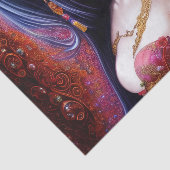 Papier Mousseline Belle Japonaise fille Imaginaire gothique Triptyqu (Détail)