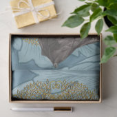 Papier Mousseline Belle Lady Decoupage papier de tissus (Cadeau)