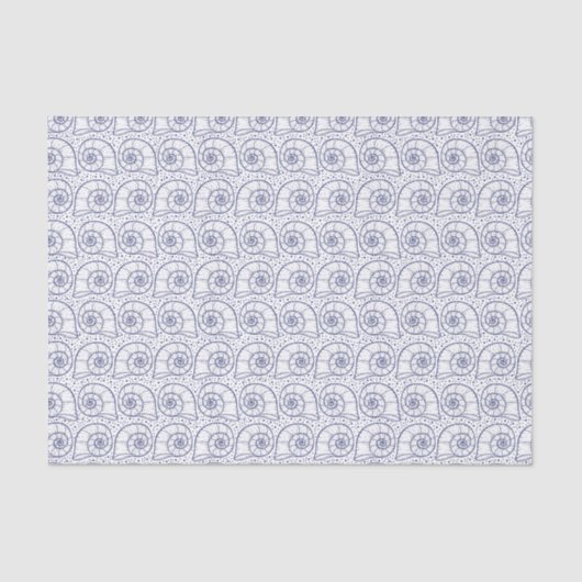 Papier Mousseline Belle ligne Art Seashells Surface Motif (Recto)