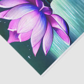 Papier Mousseline Belle Lune Lune Lotus Flower Rose (Détail)