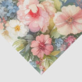 Papier Mousseline Belle mariée et Mariage floral de chambre (Détail)