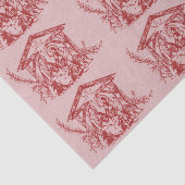 Papier Mousseline Belle Nativité rouge (Détail)