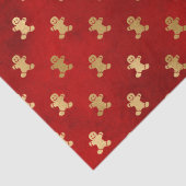 Papier Mousseline Belle or rouge pain d'épices biscuit élégant Noël (Détail)