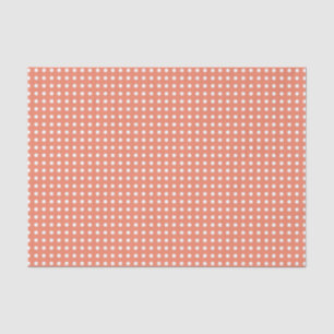 Papier Mousseline Belle orange et blanc Polka Motif Halloween