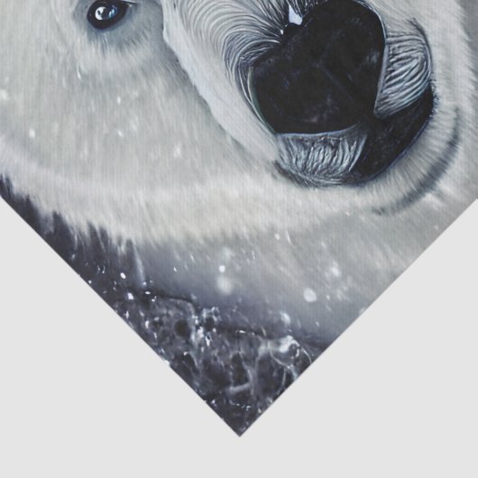 Papier Mousseline Belle Ours Polaire (Détail)