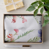 Papier Mousseline Belle page Découpage de fleurs rouge violet (Cadeau)