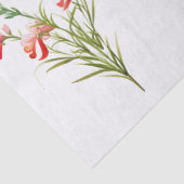 Papier Mousseline Belle page Découpage de fleurs rouge violet (Détail)