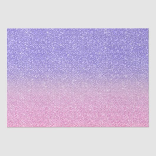 Papier Mousseline Belle Parties scintillant rose violet Ombre (Recto)