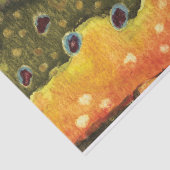 Papier Mousseline Belle pêche à la truite de ruisseau (Détail)