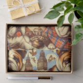 Papier Mousseline Belle peinture anglaise de Bulldog (Cadeau)