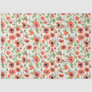 Papier Mousseline Belle Pépites Orange Floral