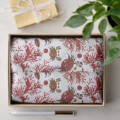 Papier Mousseline Belle plage carrelée motif (Cadeau)