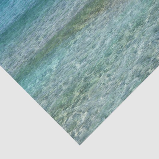 Papier Mousseline Belle plage de sable (Détail)