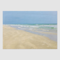 Belle plage de sable de bord de mer Photographie