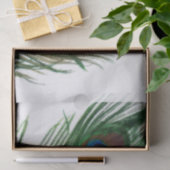 Papier Mousseline Belle plume blanche de paon (Cadeau)