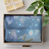 Papier Mousseline Belle Poinsettias Bleues & Découpage de tortue de (Cadeau)