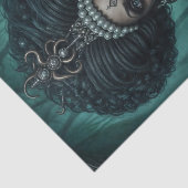 Papier Mousseline Belle reine Voodoo afro-américaine (Détail)