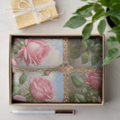 Papier Mousseline Belle rose Roses Collection moderne (Cadeau)