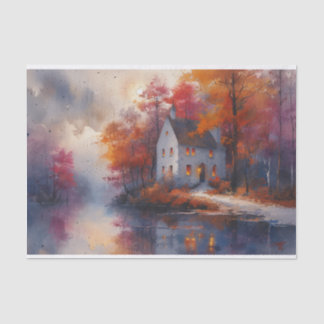 Papier Mousseline Belle scène d'automne