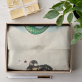 Papier Mousseline Belle sirène de vieille école (Cadeau)