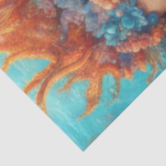 Papier Mousseline Belle sirène méditerranéenne en tatouage (Détail)