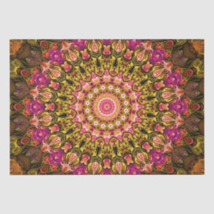 Papier Mousseline belle tapis textile mandala motif