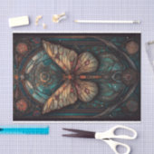 Papier Mousseline Belle teigne dans les tons boueux (Artisanat)