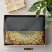 Papier Mousseline Belle tournesol or sur Arrière - plan noir (Cadeau)