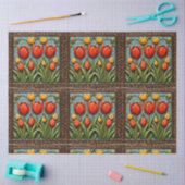 Papier Mousseline Belle Tulipes Collection populaire (Artisanat)