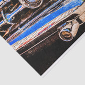 Papier Mousseline Belle voiture classique (Détail)