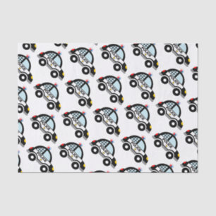 Papier Mousseline Belle voiture de police voiture enfant's Anniversa