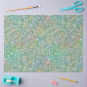 Papier Mousseline Belles Botaniques Boho Dreamy Sage Green (Artisanat)
