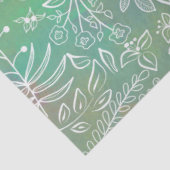 Papier Mousseline Belles Botaniques Boho Dreamy Sage Green (Détail)