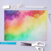 Papier Mousseline Belles couleurs arc-en-ciel Design abstrait (Artisanat)