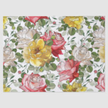 Belles encres aquarelles roses rouges jaunes