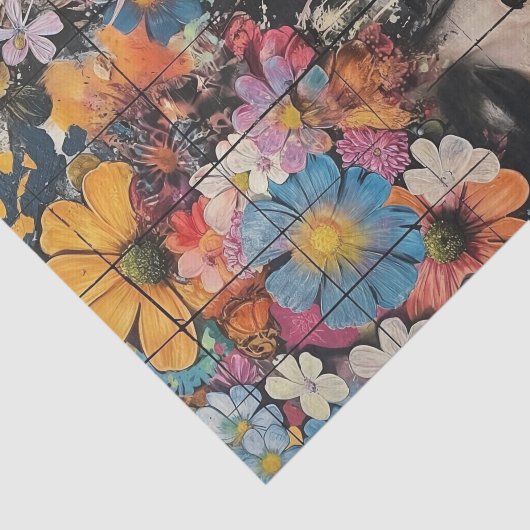 Papier Mousseline Belles Fleurs1 (Détail)