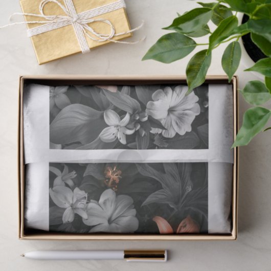 Papier Mousseline Belles fleurs10 (Cadeau)