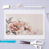 Papier Mousseline Belles fleurs15 (Artisanat)