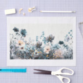 Papier Mousseline Belles fleurs17 (Artisanat)