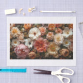 Papier Mousseline Belles fleurs19 (Artisanat)