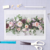 Papier Mousseline Belles fleurs2 (Artisanat)