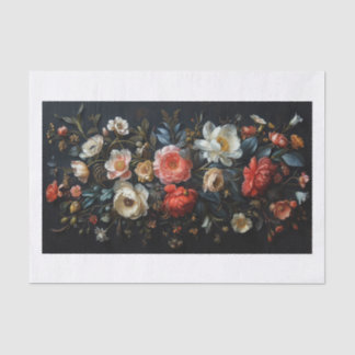 Papier Mousseline Belles fleurs20