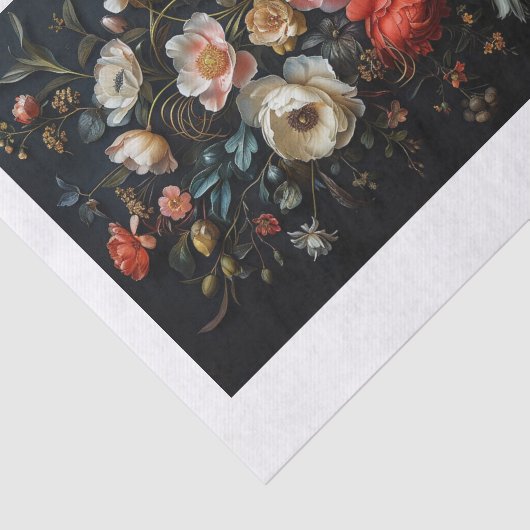 Papier Mousseline Belles fleurs20 (Détail)