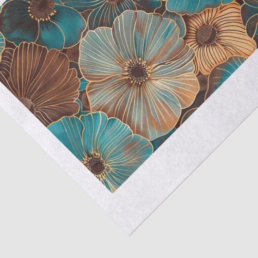 Papier Mousseline Belles fleurs27 (Détail)