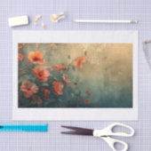 Papier Mousseline Belles fleurs29 (Artisanat)