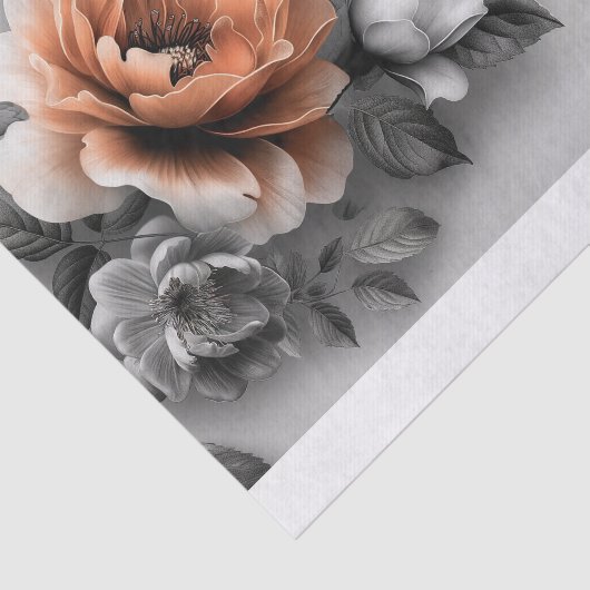 Papier Mousseline Belles fleurs3 (Détail)