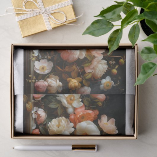 Papier Mousseline Belles fleurs4 (Cadeau)