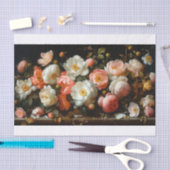 Papier Mousseline Belles fleurs4 (Artisanat)