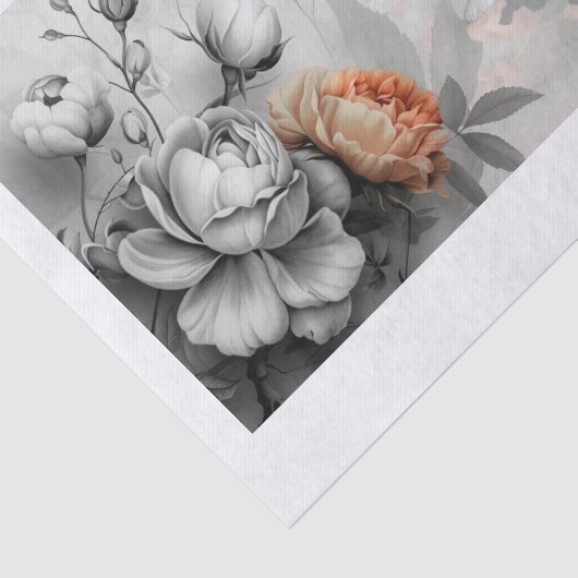 Papier Mousseline Belles fleurs6 (Détail)